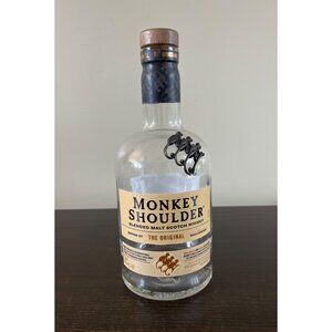 Monkey Shoulder Blended Malt Scotch Whiskey Empty Glass Bottle 750 ML